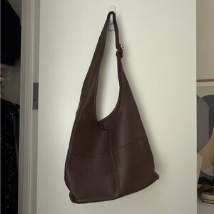 Chocolate Vegan Leather Satchel